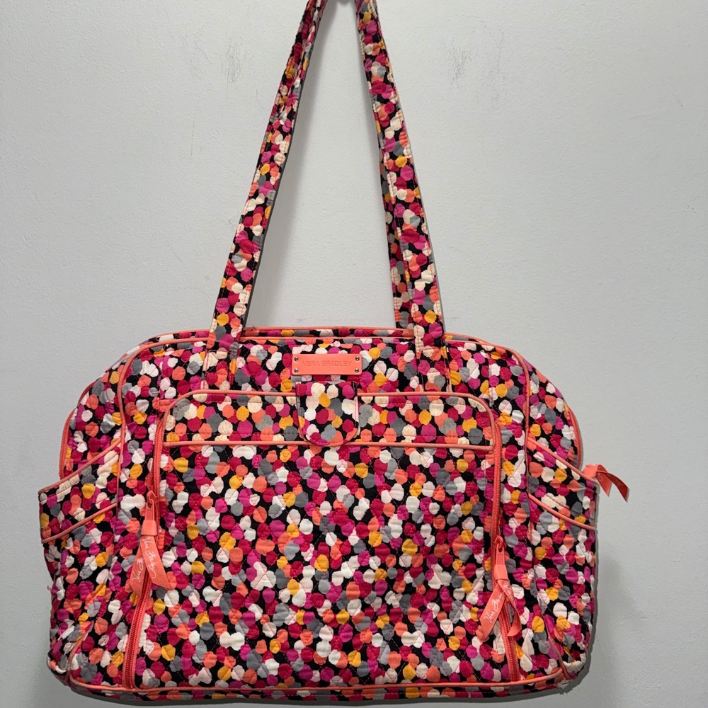 Vera Bradley Stroll Around Diaper Bag Pixie Confetti Quilted Tote